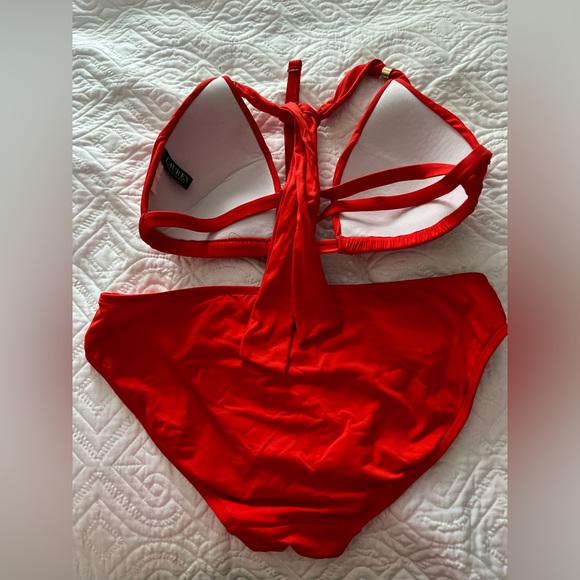 Lauren Ralph Lauren Bathing red suit size S for women’s - Picture 3 of 10